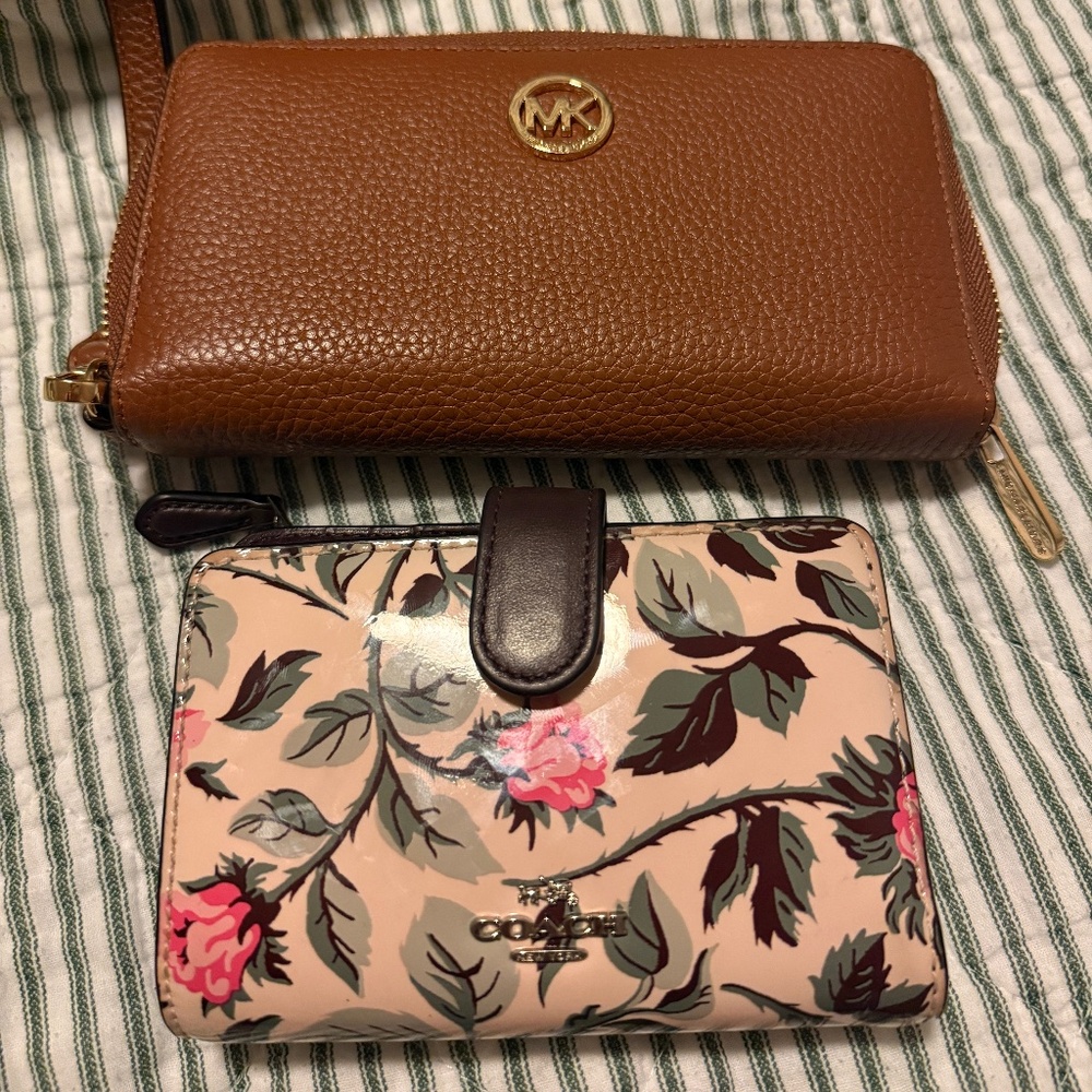 Coach and Michael Kors Wallet Bundle euc